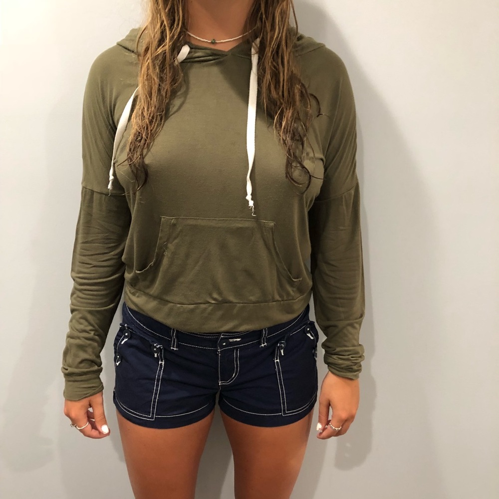 Khaki Hoodie Light and Comfortable